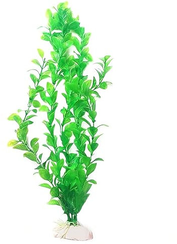 Movoja 2 STÜCK - Aquarium Deko Pflanze - für Süß und Salzwasser - Dekoration Wasserpflanze Aquaristik