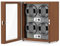 Olvy Uhrenbeweger für 4 Uhren, Watchwinder Box, Extrem Leiser Mabuchi Motor, Flexiblem Uhrenkissen, Watch Winder