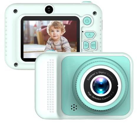 Andoer Appareil photo pour enfants, 1080p 20 Mpx, écran de 2,0 avec zoom numérique 4X, cadeaux d'anniversaire de 3 à 12 ans, garçons et filles