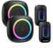 TECKNET Funkklingel 2 Empfänger 2 Sender, Kabellose Türklingel Batteriebetrieben mit RGB Licht, 400m/1300ft Reichweite, 60 Melodien, IP66 Aussen Haustür Klingel mit 4,5 Jahre Lebensdauer
