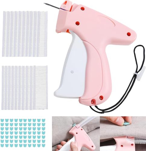 Fokroin Quick Clothing Fixer, Stitchy Pistole,Schnelles Fixiergerät für Kleidung, Mini Nähen Nadel,Micro Stitch gun for Clothes,Mini-Stichsäumpistole für Kleidung,1100 Plastiknadel