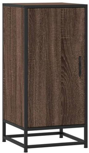 vidaXL Sideboard Braun Eichen-Optik 35,5x35x76 cm Holzwerkstoff Metall
