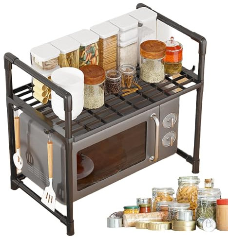 Genérico Soporte Microondas Encimera, Rejilla Horno Microondas, Estante Para Tostadora, Estante De Cocina Para Horno Y Microondas, Soporte Para Microondas Sobremesa Para Encimera De Cocina