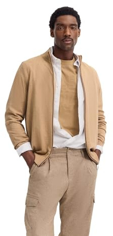 bugatti Herren Strickjacke 7600-85520D | Regular Fit Reißverschluss Stehkragen Baumwolle-Kaschmir-Mix Freizeit und Büro