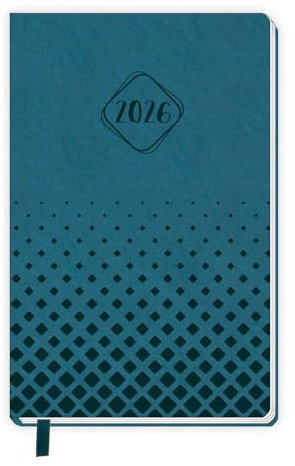 TRÖTSCH - Taschenkalender A6 Soft Touch Petrol 2026: Soft Touch Terminkalender