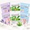 3 Paires Masque Pied, 3 Paires Masque Main, Masque Pieds Peeling Exfoliant, Masque Pieds Très Secs et Abîmés, Gants Hydratants, Soins des Mains et des Pieds, Lavande, Lait de Chèvre et Aloès (C)