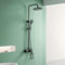 Colonne de Douche, YOOZENA Colonne de Douche Noir, Colonne de Douche Avec Mitigeur, Ensemble de Douche Réglable en Hauteur, Systeme de Douche Pluie pour Salle de Bain