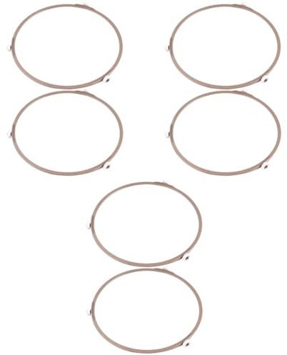 Alipis 3 Juegos 3 Juegos De Soportes Para Bandejas Con Rodillos Anillo Para Bandejas Plato Giratorio De Vidrio Rodillo Para Hornos Microondas Accesorios Para Hornos 2 piezas * 3