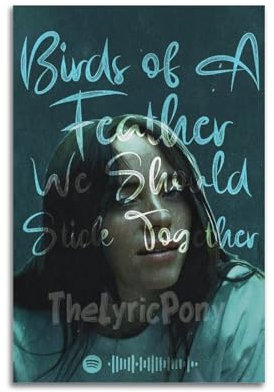 HNXINGYU Billie Eilish Art Leinwand, dekorativer ästhetischer Druck, Dekorposter, 30 x 45 cm, ungerahmter Stil