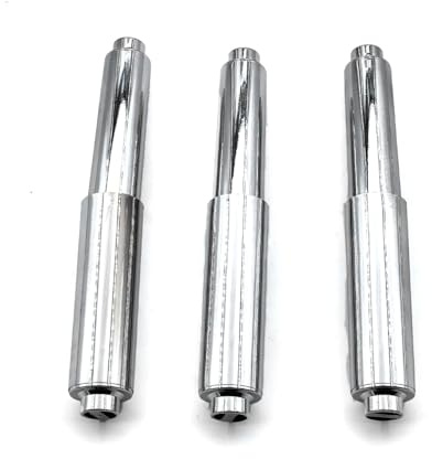 3 PCS Toilet Paper Holder Replacement Rod Silver Toilet Tissue Holder Replacement Stainless Steel Spring Loaded Toilet-roll Holder Insert for Bathroom, Pack of 3