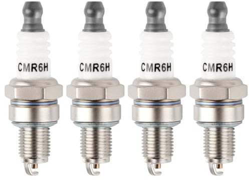 4Pcs CMR6H Spark Plug Replacement for NGK 3365 Stihl FS90 FS100 FS110 FS130 FS90R FS100R FS110R FS130R BR600 BR500 BR550 FC70 FC90 for Trimmer Weedeater Chainsaw Blower Brush Cutter Engines