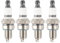 4Pcs CMR6H Spark Plug Replacement for NGK 3365 Stihl FS90 FS100 FS110 FS130 FS90R FS100R FS110R FS130R BR600 BR500 BR550 FC70 FC90 for Trimmer Weedeater Chainsaw Blower Brush Cutter Engines