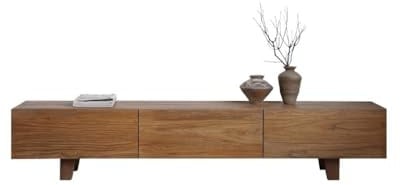 Wohnzimmer TV-Bank Massivholzboden stehende Schließfächer im Wabi-Sabi-Stil für Wohnzimmermöbel