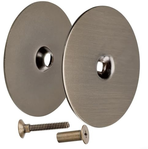 Tuoservo Adjustable Door Hole Filler Plate Door Knob Hole Cover Plate Deadbolt Cover Plate Door Knob Cover Door Viewer Filler for Door, Drawer, Cabinet