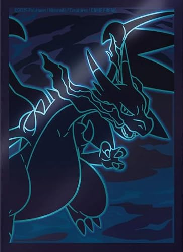 Elite Top Trainer Box Sleeves Charizard Mega Glurak X Hüllen Gloss für Karten, Kartenhüllen Packung mit 65 Stück, für Sammelkarten Spiele mit BB-Toy-Trades Versandschutz