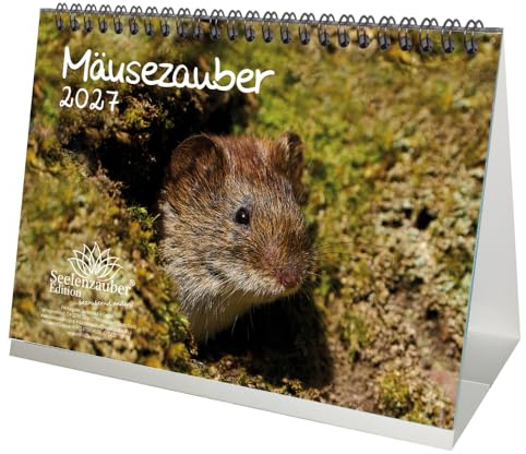 Mäusezauber DIN A5 Tischkalender für 2027 Mäuse - Seelenzauber