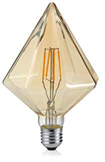 Trio Leuchten 901 479 A +, Bulbs, Glass, 4 Watts, E27, Brown Tint, 11.5 x 11.5 x 17 cm
