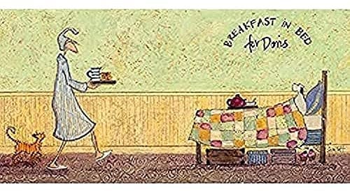 Sam Toft Kunstdruck auf Leinwand, 30 x 60 cm, Offiziell lizenziert, Fertig zum Aufhängen, Innendekoration, Küche