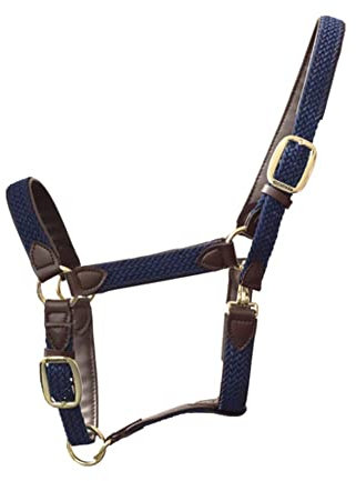 Kentucky - Geflochten Nylon Halfter Navy Cob
