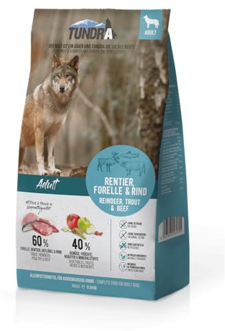 Tundra Hundefutter Rentier, Forelle & Rind - getreidefrei (11,34 kg)