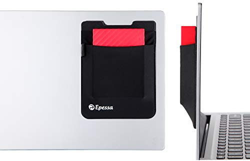 Epessa External Hard Drive Holder,Mouse Pouch,Stick-On Laptop Organizer,Portable Storage Pocket for External Hard Drive,St.