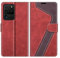 MOBESV Coque pour Samsung Galaxy S20 Ultra, Housse en Cuir Magnétique Fonction Stand Étui pour Samsung Galaxy S20 Ultra, Élégant Rouge