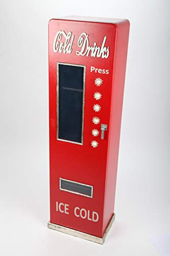 point home Design-Schrank Cold Drinks, Regal aus Holz, Lifestyle-Möbel im Retrolook, rot, 120cm