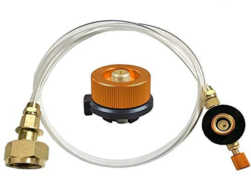 Ayame Cecilie Außengasherd Campingkocher Propan Refill-Adapter Brenner LPG Flacher Zylinder-Behälter Koppler Flaschenadapter speichern Cecilie