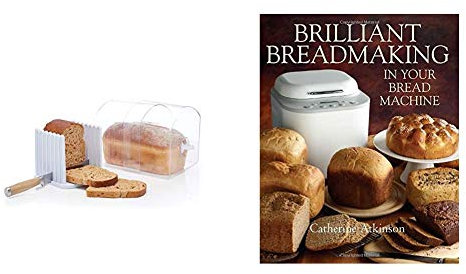 KitchenCraft Stay Fresh Bread Bin, Large Bread Bin with Bread Slicer Guide, In Gift Box, Large, Plastic & Brilliant Breadmaking in Your Bread Machine