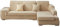 DFANCE Ecksofa Elastisch 1 2 3 4 Sitzer,Eck Stretch-Sofabezug Elastische Stretch,Weich Stoff Abwaschbar,L-förmiges Ecksofa erfordert Zwei,A,2 Seater 145~185cm