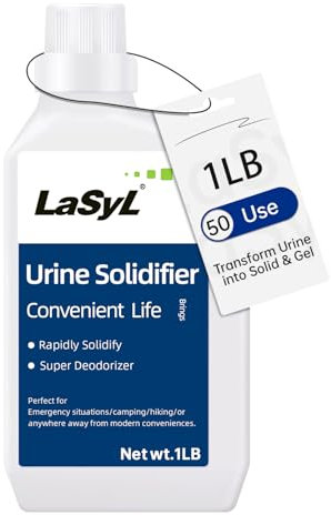 LaSyL Urine Absorbent Powder.Camping Toilet Deodorizer Powder Solidifier Portable Toilet Chemicals.Porta Gel Portable Clean Waste for Pet Dog Loo Potty Trainer Urinals Water-Absorbing Resin C 1pound