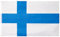MUWO Flagge Nations Together 90 x 150 cm Nationalmanschaften, doppelseitige Gartenflagge, wetterfeste Fanflagge, Fußballflagge Polyester Länderfagge Deutschland mit Ösen (Finnland)