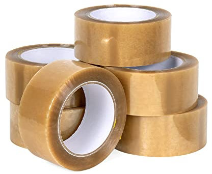 Precifilm Cinta Embalar Transparente Acrílica - Cinta Adhesiva para Envíos y Transporte - Cinta Embalaje de 50mm Ancho para Aplicador Manual - Adhesión Fuerte y Duradera - 132m, 6 Rollos por Paquete