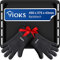 VIOKS SET Email Backblech Tief 450x375x43mm Ersatz für Whirlpool Backblech Hoch 481010657928 & 2x Silikon Grillhandschuhe Hitzebeständig für BBQ