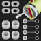 AUAUY 4 Pack Silicone Spill Proof Stopper Set of 3, for Stanley Cup Accessories 2.0 40oz/ 30oz, Tumbler Leakproof Seal Kit (4 Straw Cover, 4 Square Cup Spill Plug and 4 Round Leak Stopper)