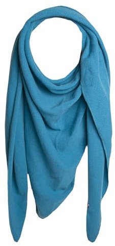 Esperando Zoe Triangel Schal, sehr groß, Lamwolle, sehr weich und kuschlig, Damen-und Herrenschal, Triangle, aus italienischer Wolle (Petrol)