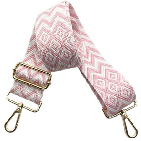5cm Taschengurte Breit, Verstellbarer Schultergurt für Tasche, Taschengurte zum Wechseln Goldener Karabiner Umhängegurt, Schulterriemen fur Damen Handtaschen Crossbody DIY Zubehör (Rosa)