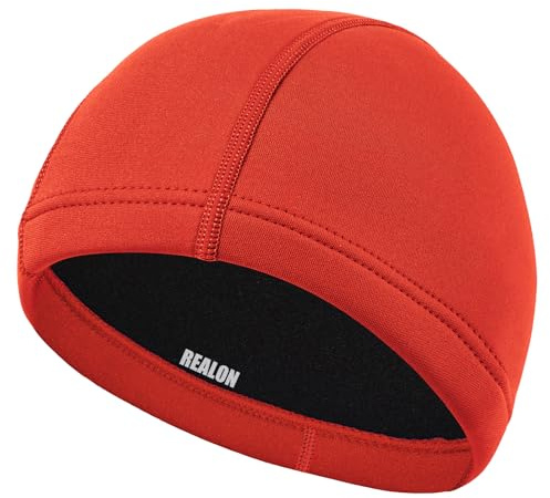 REALON Neoprene Diving Hood Wetsuit Cap for Men Women and Youth 3mm Thermal Scuba Headband Swim Beanie, Long Hair Protection Hat for Swimming Surfing Windsurfing Snorkeling Water Sports