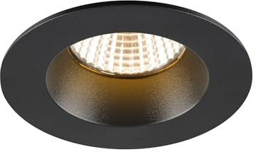 SLV NEW TRIA 68, Deckeneinbauleuchte, 2700K, 38°, IP 20 / IP 65, rund, schwarz