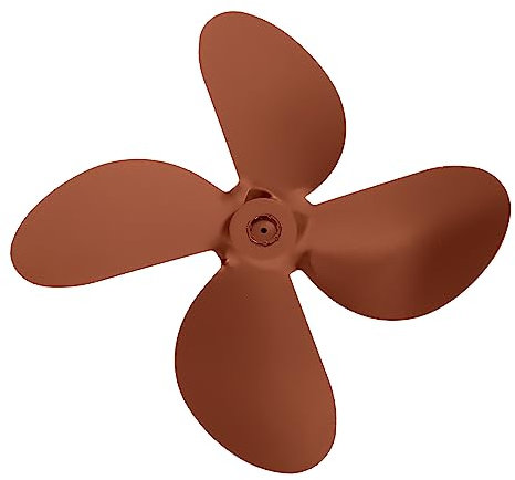MAGICLULU 1 Set Fireplace Fan Christmas Fan Aluminum Fan Log Fire Fan Outdoor Fan Silent Stove Fan Red Accessories Small Fan Wood Stove Props Aluminum Alloy Metal
