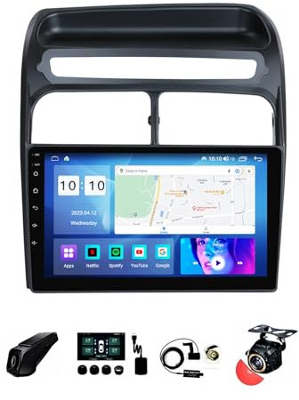 9 Pollici Android 12 Auto Stereo Radio 2 Din per Fiat Grande Punto Linea 2007-2012 con Telecamera Posteriore Comandi al volante Bluetooth GPS Car Play senza fili (Size : S500 6+128G)