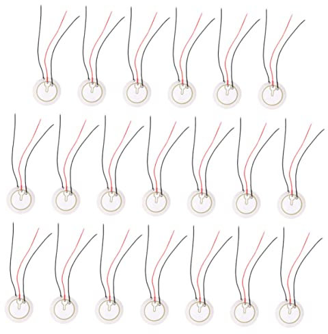 jojofuny Mini-Gitarre 20St Dreipoliger Summer Zubehör für Piezo-Tonabnehmer lauter Piezo-Summer Gitarre Mini-Mikrofon Piezo-Mikrofon Peizo-Wandler aufsammeln Sensor das Verstärker