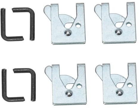 Toddmomy Pet Enclosure Locks 4 Pack Pet Cage Latch Automatic Lock Gentle Zinc Plated Iron Material Easy to Use Practical