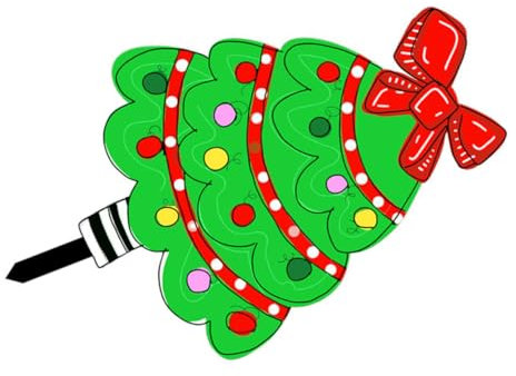 BESPORTBLE Gartendekorationen Weihnachts Party Weihnachten Party weihnachtbaumsdeko Party Decoration Weihnachtsdekoration Weihnachtswegmarkierungen Gartenbedarf Weihnachtsgartenpfähle Acryl