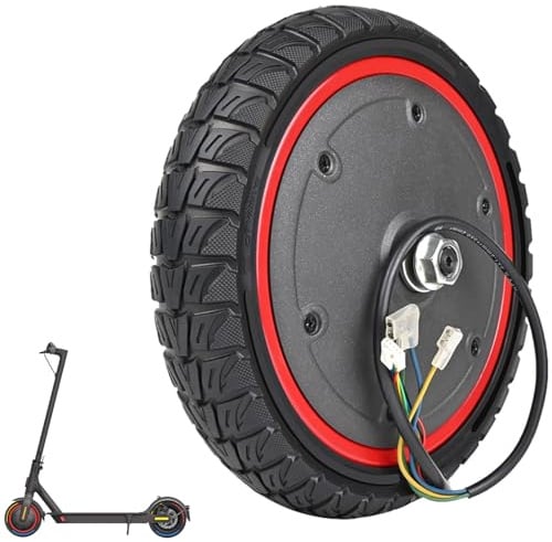 VOLOHAS Vollreifen Hinterrad Scooter Motor mit Vollgummireifen 8,5 Zoll Antriebsrad 350W für Xiaomi Pro 2/Pro/S1 Elektroroller, 8,5 Zoll E Scooter Solid Reifen Ersatzreifen Ersatzräder (Schwarz)