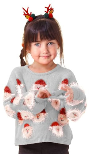 Generico Pigiama Natalizio Famiglia Pile Vestiti Neonata 0 Mesi Felpa Bimbo 12 18 Mesi Vestito Femmina Natale Cardigan Bambino 7 Anni Maglione Bambini Natale Maglione Natale Donna Divertente