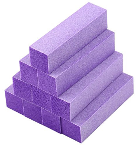 BLASHRD 10x Buffing Sanding Buffer Block Files Acrylic Pedicure Manicure Nail Art Tips (Color:)