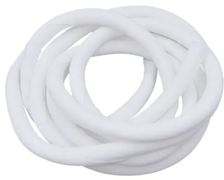 AMENGJ 1-5Meters Self Closing PET Expandable Braided Sleeve Self-Closed Cable Organiser Black/White Wrap Sleeved Cable Protecter 5-29m Braided Cable Sleeve(White,25MM_3METERS)