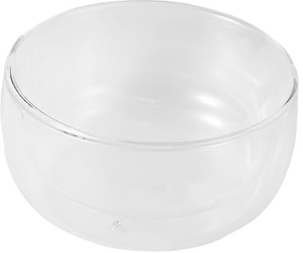 IMIKEYA Hitzebeständige Glas Lebensmittelschüssel Aus Borosilikat Transparente Doppelwand Schale Für Salat Und Obst Kratzfeste Haushaltsschüssel Für Küche Und Gastronomie