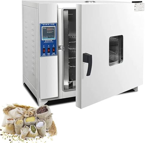 LZDOYY Four de séchage Industriel Laboratoire Convection forcée à air numérique Industriel, RT + 10-300 ° C Revêtement en Acier Inoxydable 16L-500W